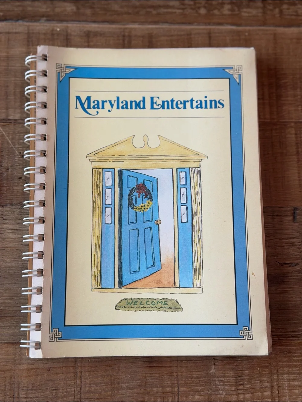 Vintage 1985 Maryland Entertains Cookbook. Published For American Cancer Society